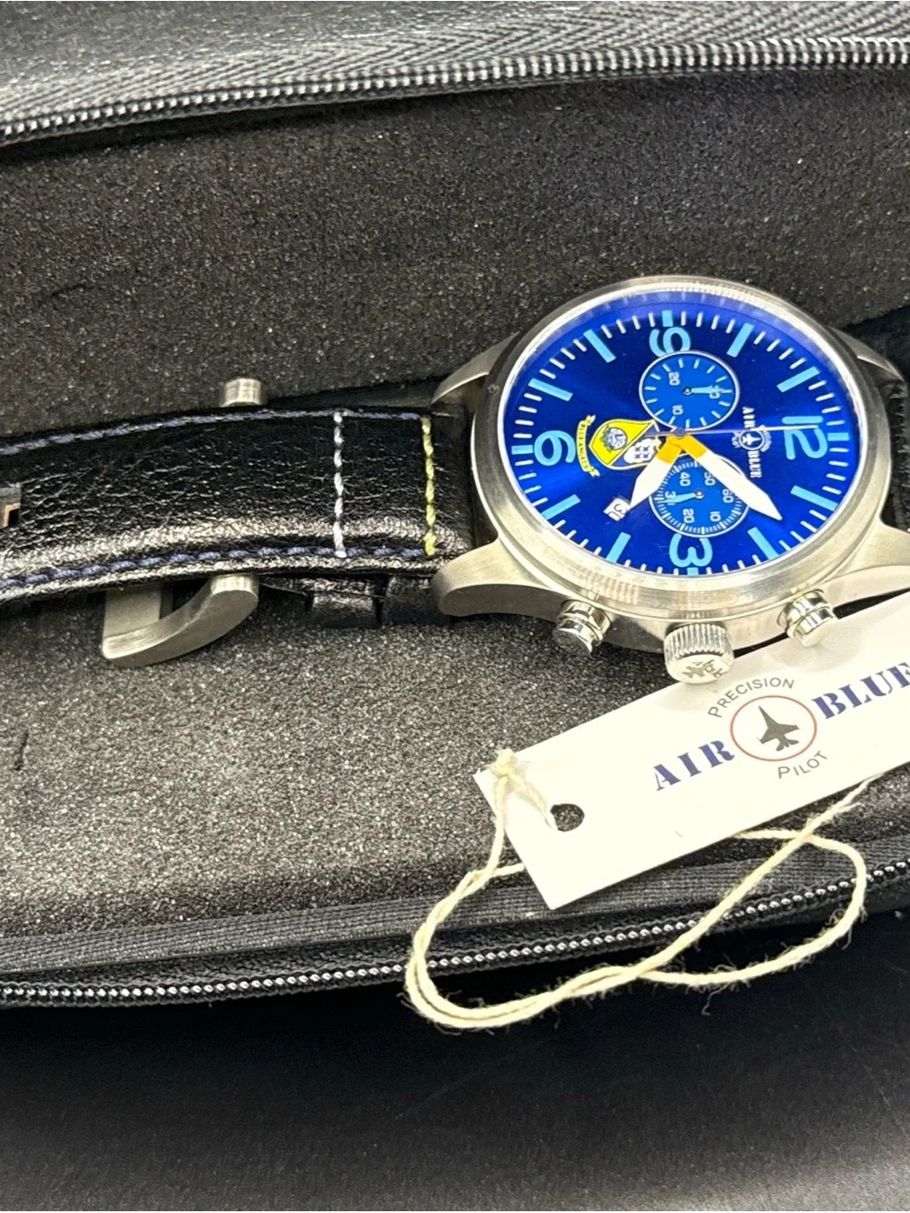 Blue Angels Air Force Pilot Chronograph Watch - Blue Dial